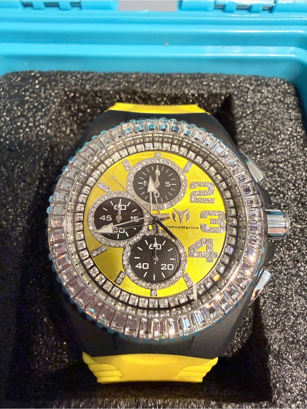 TechnoMarine Cruise Star JellyFish Men's Watch - 45mm, Yellow/ Diver Case